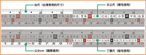 文工尺對照表|魯班尺、文公尺